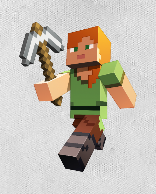 Kepurė  Minecraft Alex